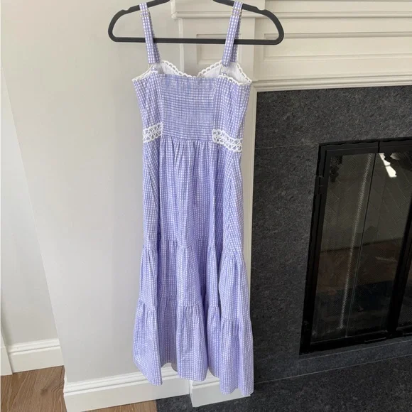 Lilly Pulitzer Purple Gingham Maxi Dress - Picture 2 of 4